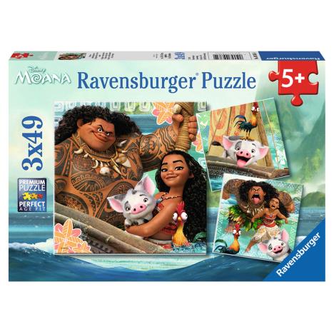 Disney Moana 3 x 49pc Jigsaw Puzzles £6.99